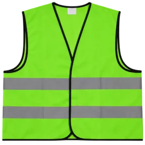 Green Reflective Vests without Zip and Pockets