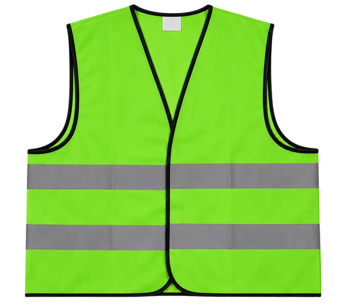 Green Reflective Vests without Zip and Pockets