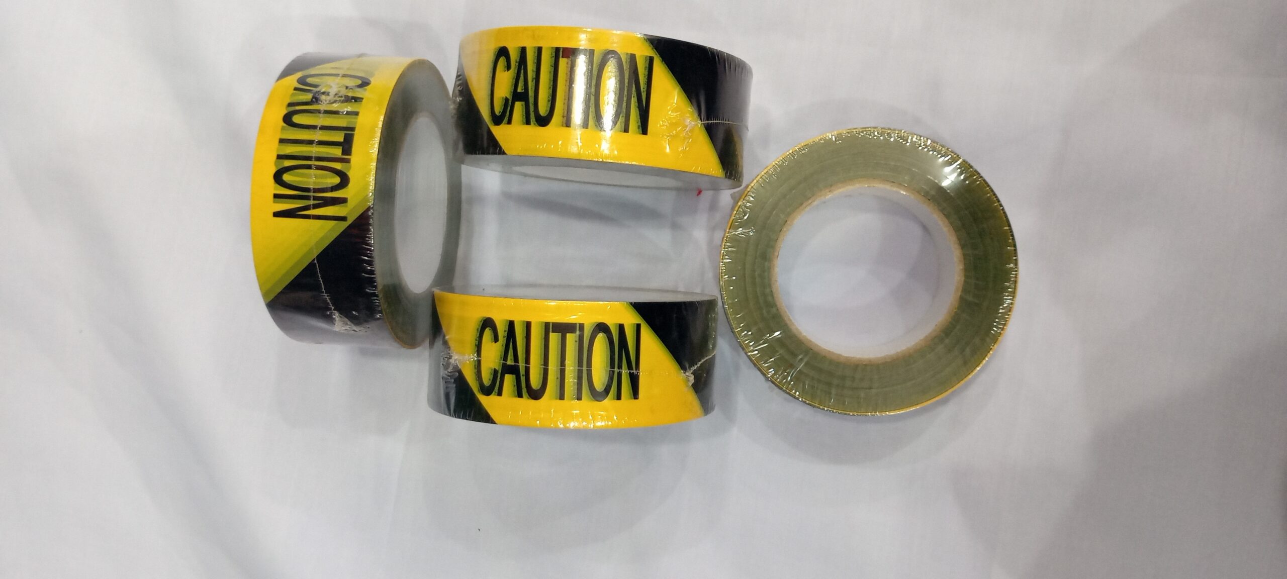 Yellow and Black Caution Tapes, Warning Tapes