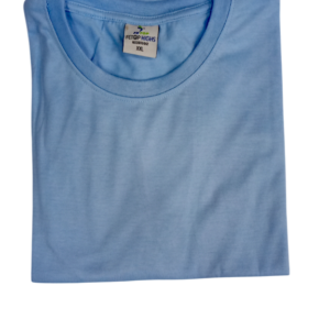 Light Blue Round Neck T-Shirt